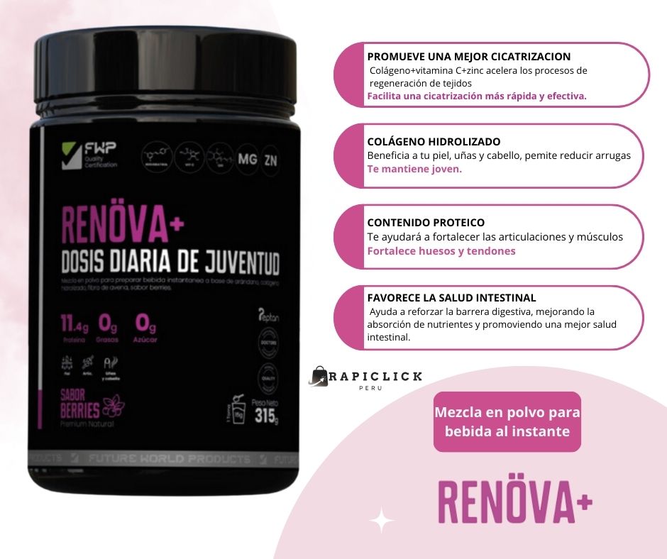 Renöva Colágeno Hidrolizado Con Biopeptidos - Fwp
